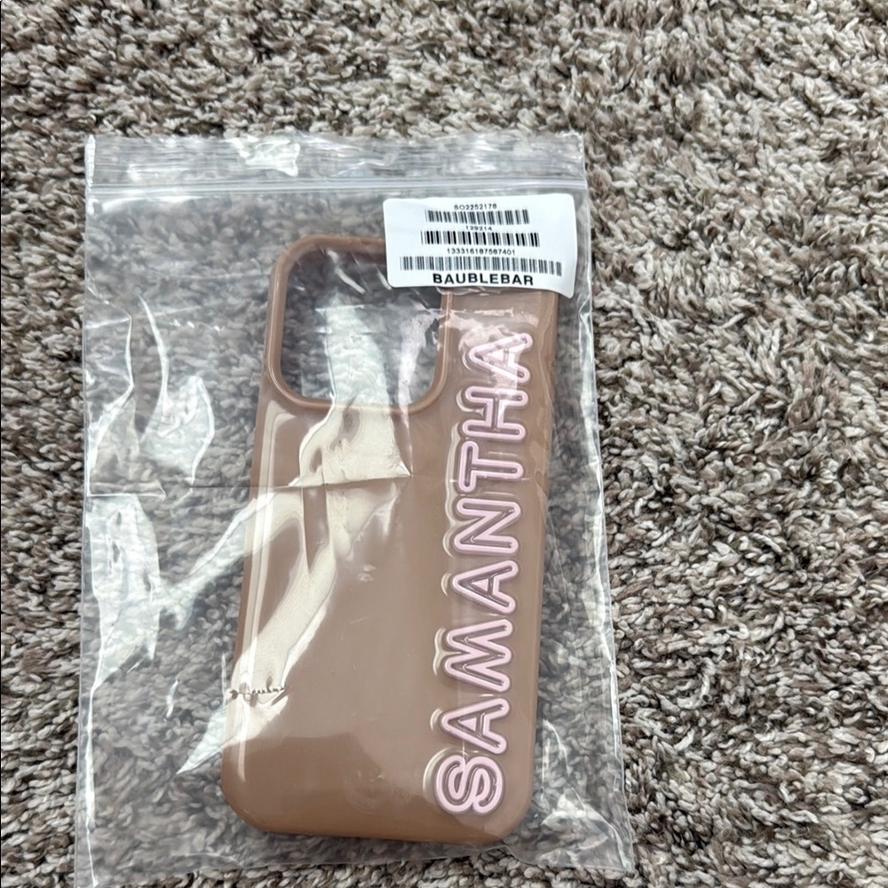 NWT BaubleBar Tan iPhone 16 pro Case